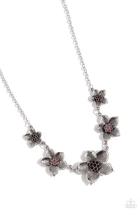 Wallflower Wonderland - Purple Necklace