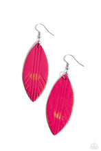 Load image into Gallery viewer, Leather Lounge - Pink Earrings