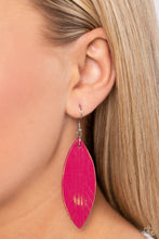 Load image into Gallery viewer, Leather Lounge - Pink Earrings