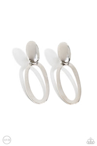 Pull OVAL! - Silver Earrings