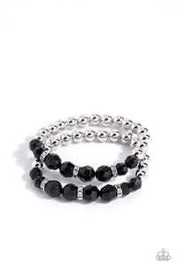 Two by Two Twinkle - Black Bracelets