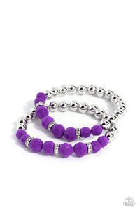 Two by Two Twinkle - Purple Bracelet