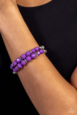 Two by Two Twinkle - Purple Bracelet