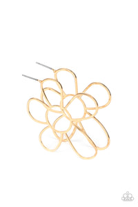 Rustic Rarity - Gold Earrings