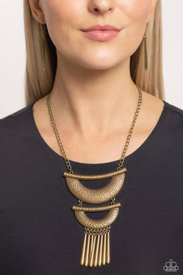 Fringe Festival - Brass Necklace