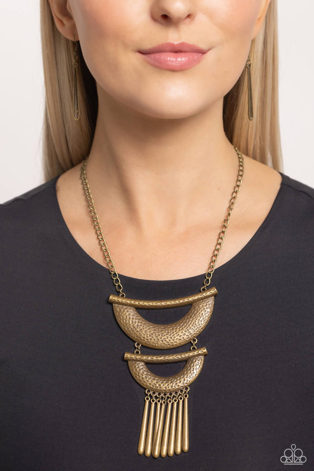 Fringe Festival - Brass Necklace