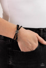 Load image into Gallery viewer, Twisted Theme - Black Bracelet