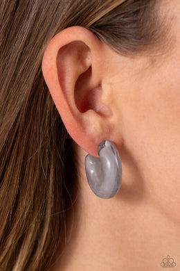 Acrylic Acclaim - Silver Earrings