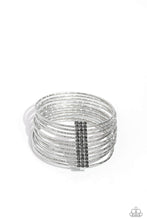 Load image into Gallery viewer, Shimmery Silhouette - Silver Bracelet