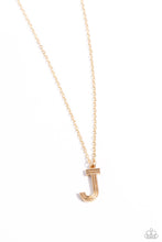 Load image into Gallery viewer, Leave Your Initials - Gold - J Necklace