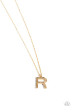Load image into Gallery viewer, Leave Your Initials - Gold - &quot;R&quot; Necklace