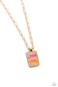 Yes You Can - Gold Necklace