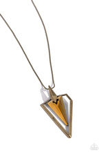 Load image into Gallery viewer, Trifecta Tyrant - Brass Necklace