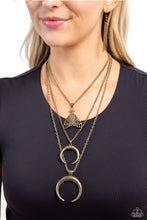 Load image into Gallery viewer, Moth Medley - Brass Necklace
