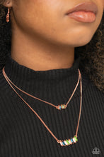 Load image into Gallery viewer, Easygoing Emeralds - Copper Necklace