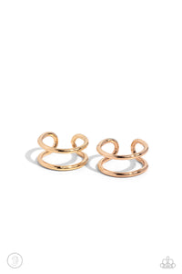 Metallic Moment - Gold Ear Cuff