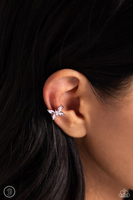 Aerial Advancement - Pink Earring Cuff