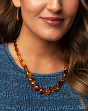 Load image into Gallery viewer, GLASSY Getaway - Brown Necklace