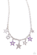 Load image into Gallery viewer, Starstruck Sentiment - Purple Necklace