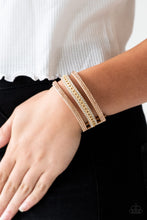 Load image into Gallery viewer, Rollin In Rhinestones - Gold Bracelet