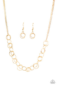 One RING Leads To Another - Gold Necklace