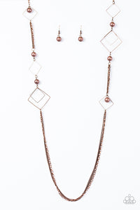 A Fashionable Frame Of Mind - Copper Necklace