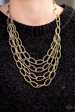 Load image into Gallery viewer, Chain Reaction - Brass Necklace
