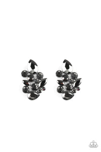 Galaxy Glimmer - Black Earrings