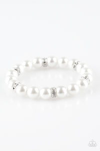 Exquisitely Elite - White Bracelet