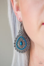 Load image into Gallery viewer, Carnival Courtesan - Blue Earrings