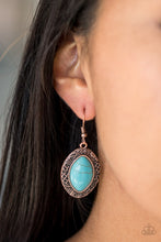 Load image into Gallery viewer, Aztec Horizons - Copper Earrings