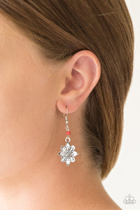 Cactus Blossom - Red Earrings