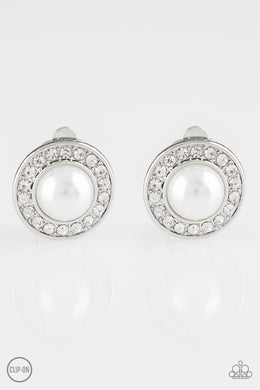 Definitely Dapper - White Earrings