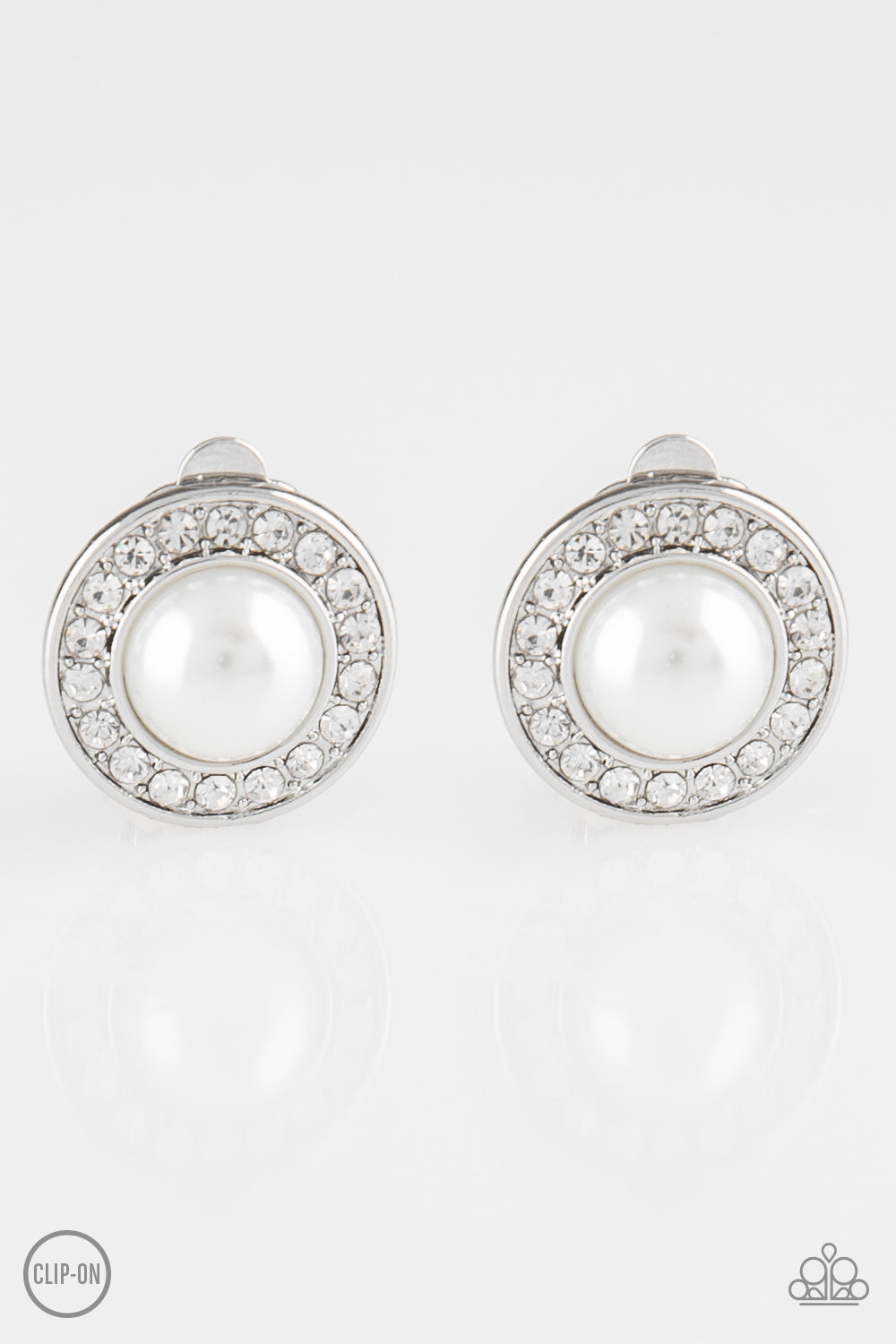 Definitely Dapper - White Earrings