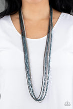 Load image into Gallery viewer, Colorful Calamity - Blue Necklace