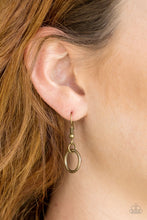 Load image into Gallery viewer, Ringing Off The Hook - Brass Necklace