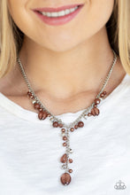 Load image into Gallery viewer, Crystal Couture - Brown Necklace