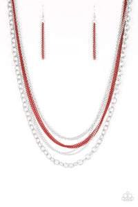Intensely Industrial - Red Necklace