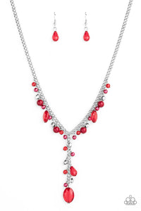 Crystal Couture - Red Necklace