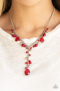 Crystal Couture - Red Necklace