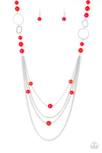 Load image into Gallery viewer, Bubbly Bright - Red Necklace