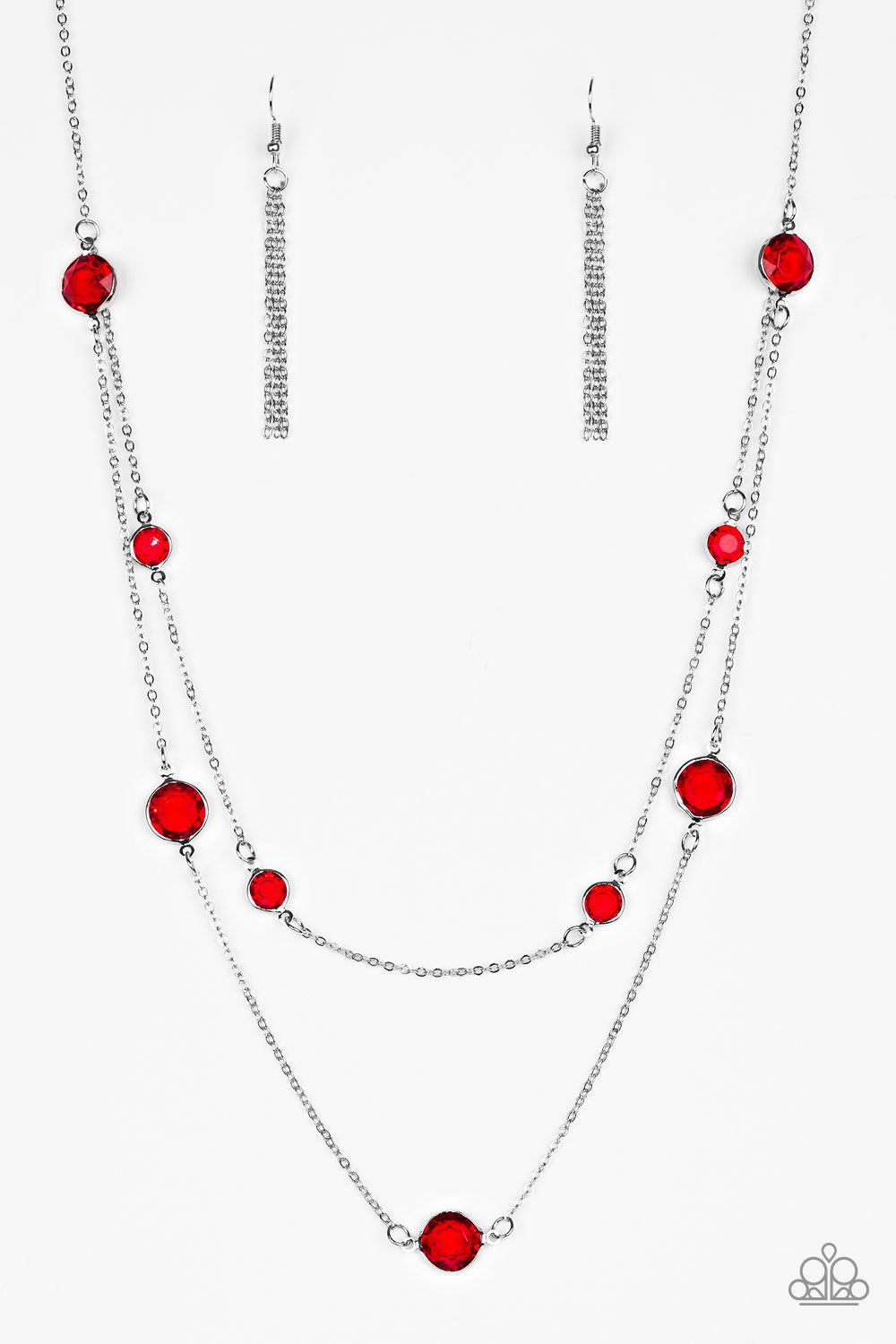 Raise Your Glass - Red Necklace