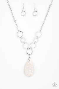 Livin On A Prairie White Necklace