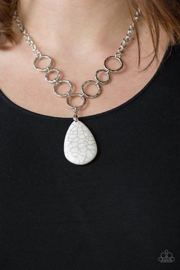 Livin On A Prairie White Necklace