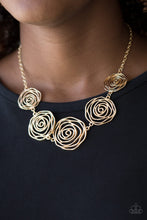 Load image into Gallery viewer, Rosy Rosette - Gold