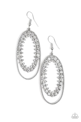Marry Into Money - White Earrings