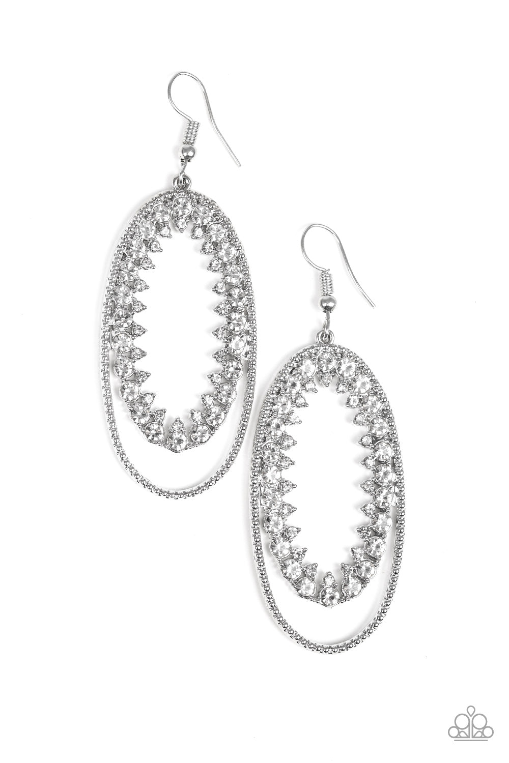 Marry Into Money - White Earrings