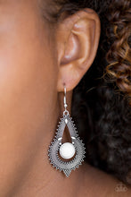Load image into Gallery viewer, Zoomin Zumba - White Earrings