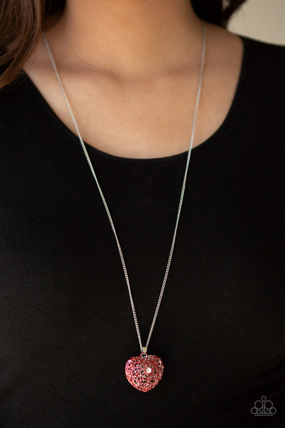 Love Is All Around - Red Necklace