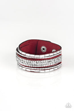 Rebel In Rhinestones - Red Bracelet